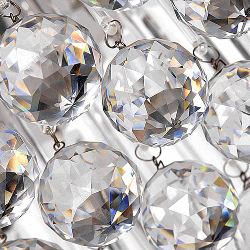 Modern Style Island Light Clear Crystal Chandelier Lamp for Living Room