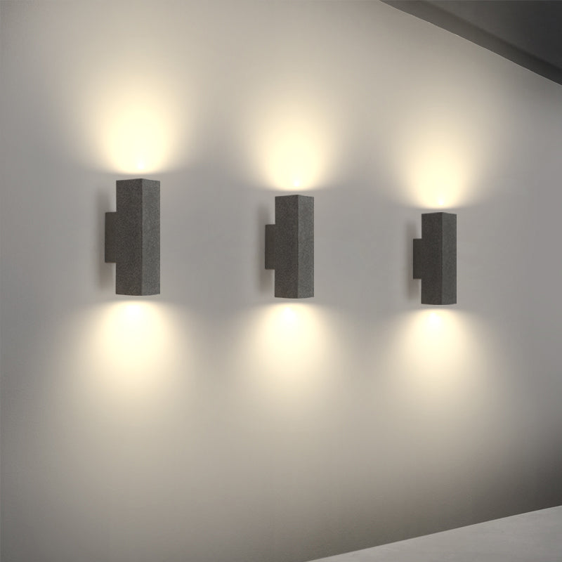 Contemporary Cement Wall Sconces Lighting Minimalist Wall Washer for Outdoor