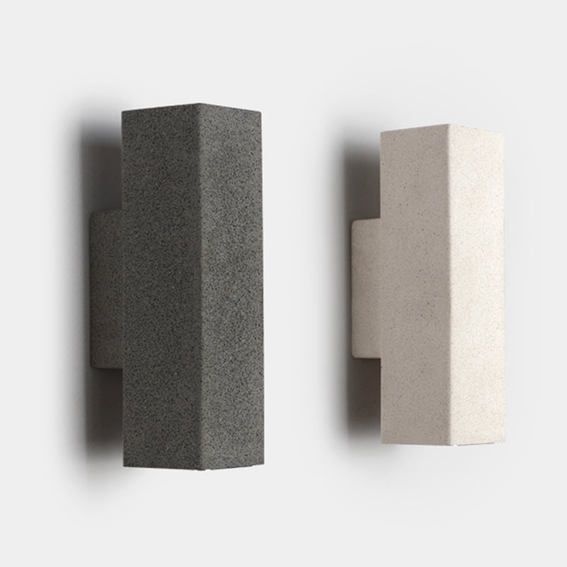 Contemporary Cement Wall Sconces Lighting Minimalist Wall Washer for Outdoor