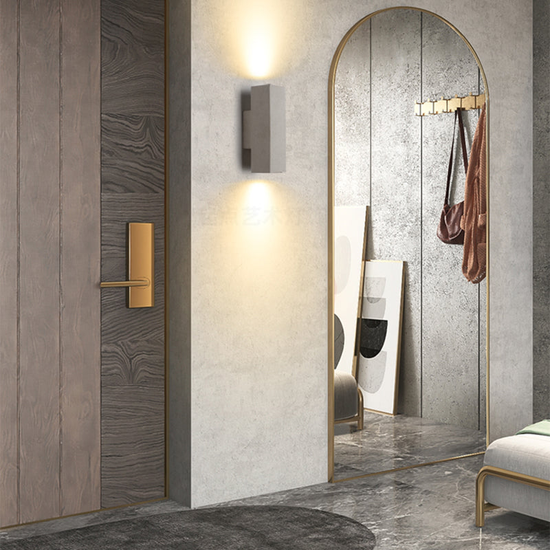 Contemporary Cement Wall Sconces Lighting Minimalist Wall Washer for Outdoor