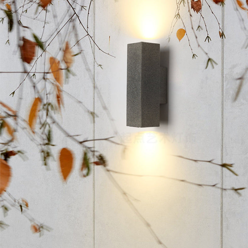 Contemporary Cement Wall Sconces Lighting Minimalist Wall Washer for Outdoor