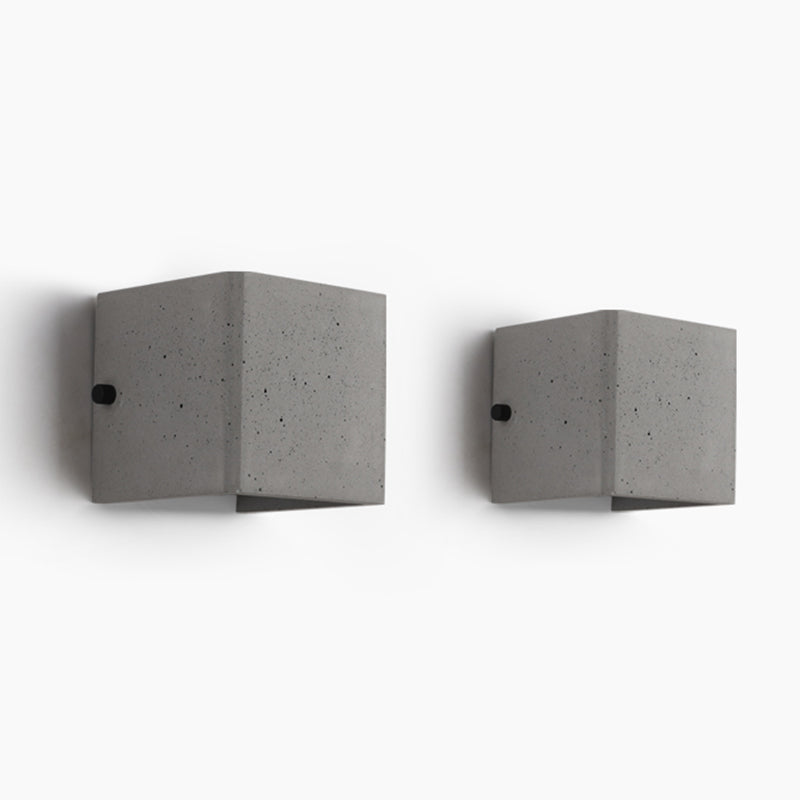 Luz de pared moderna Lavadora de pared de cemento simple para pasillo al aire libre