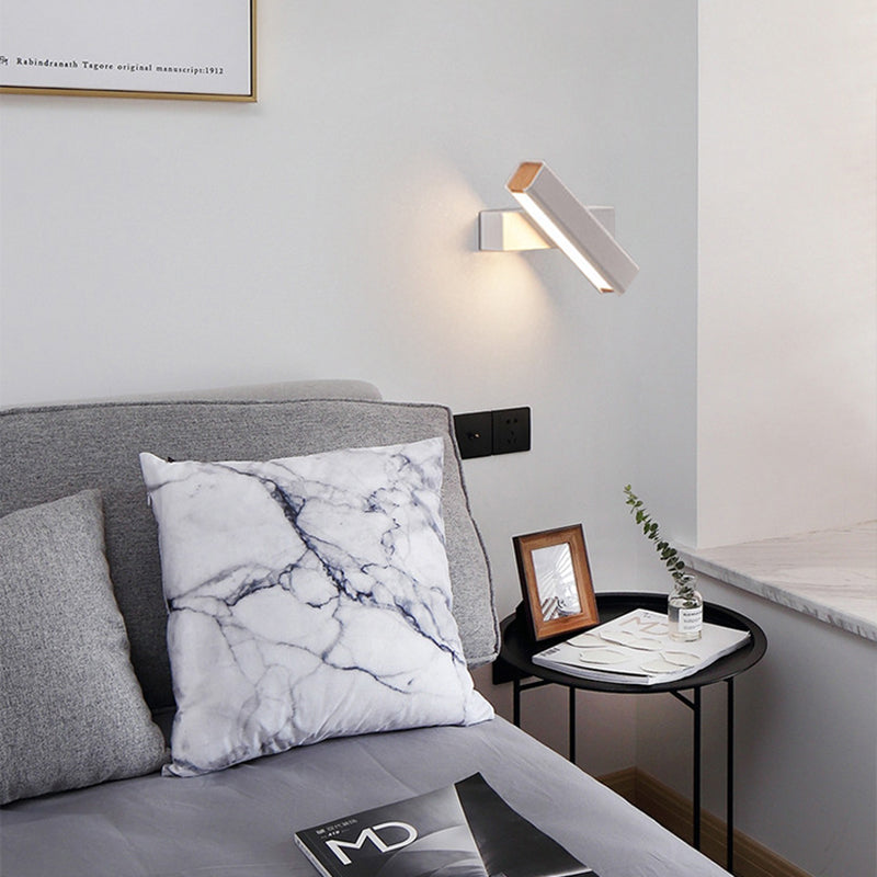 Contemporary Simple Metal Wall Sconce 1 Light Rectangular Wall Light for Living Room