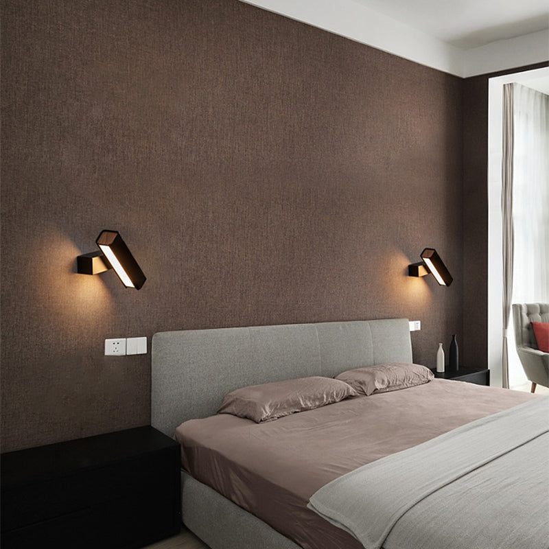 Contemporary Simple Metal Wall Sconce 1 Light Rectangular Wall Light for Living Room