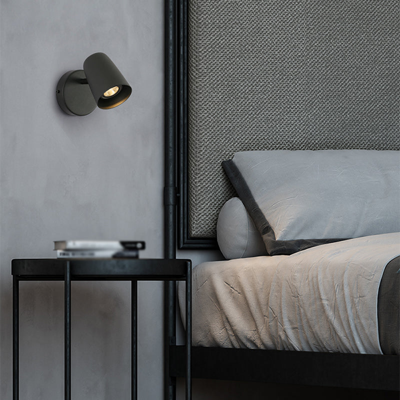 Dormitorio luminosos simples luminosos 1 iluminación de pared giratoria de metal ligero