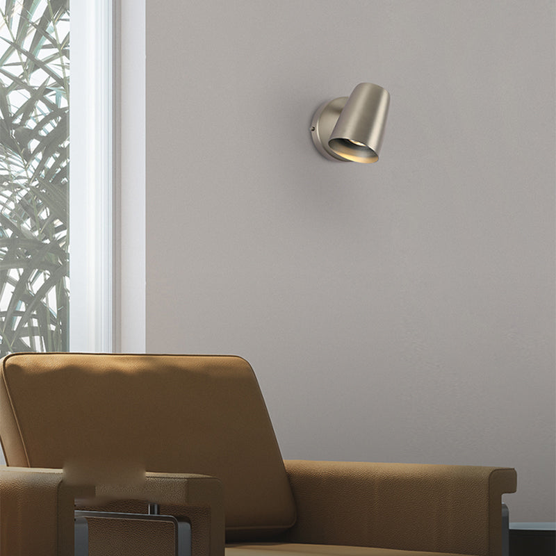 Dormitorio luminosos simples luminosos 1 iluminación de pared giratoria de metal ligero