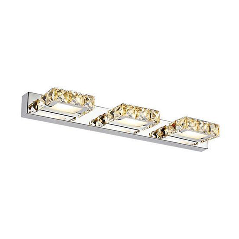 Modern Crystal Makeup Mirror Light Simple LED Mirror Lamp Fixture for Bathroom