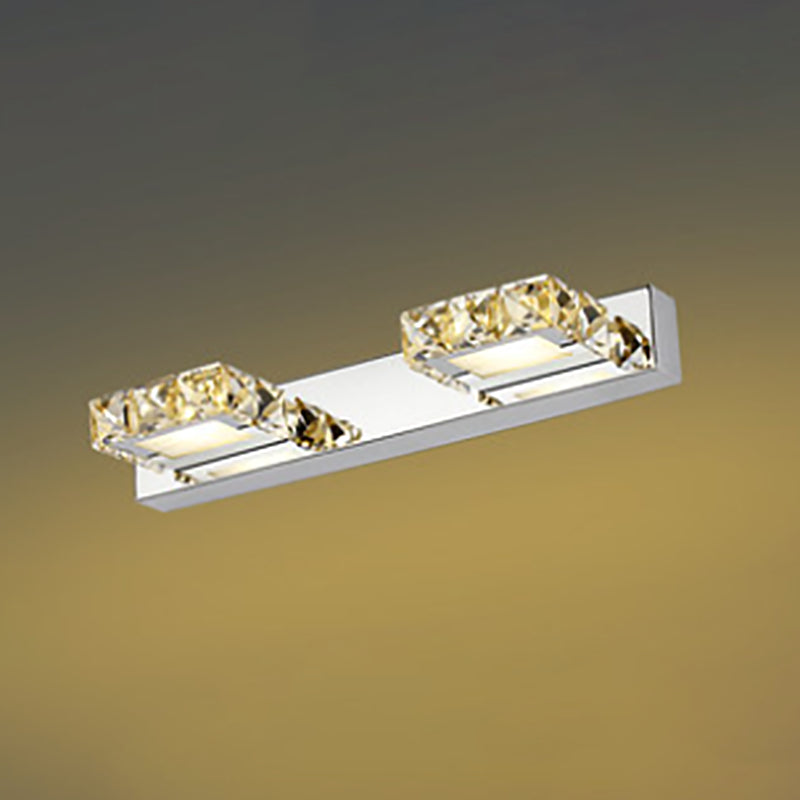 Modern Crystal Makeup Mirror Light Simple LED Mirror Lamp Fixture for Bathroom