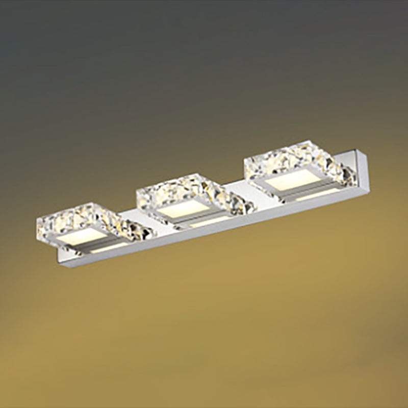 Modern Crystal Makeup Mirror Light Simple LED Mirror Lamp Fixture for Bathroom