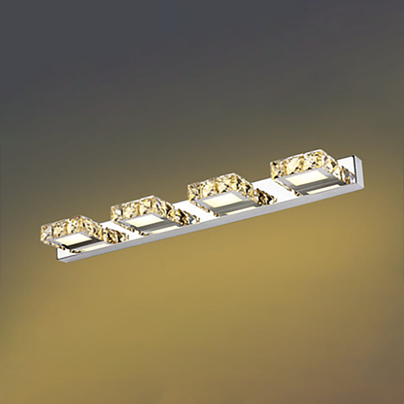 Modern Crystal Makeup Mirror Light Simple LED Mirror Lamp Fixture for Bathroom