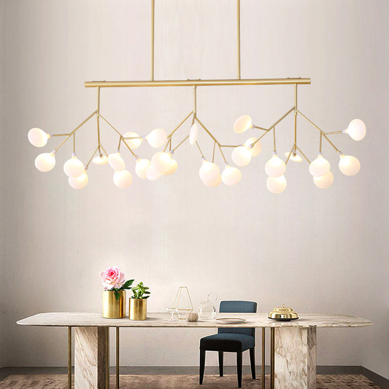 Modern Style Firefly Island Pendant Simple 27 Lights Island Light for Dining Room