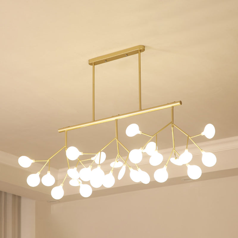 Modern Style Firefly Island Pendant Simple 27 Lights Island Light for Dining Room