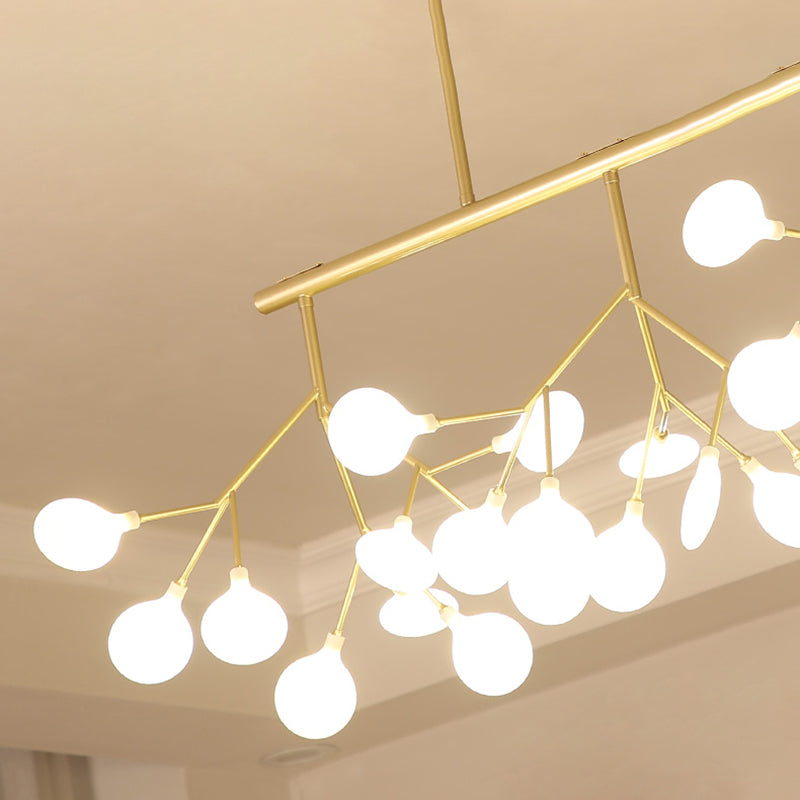 Modern Style Firefly Island Pendant Simple 27 Lights Island Light for Dining Room