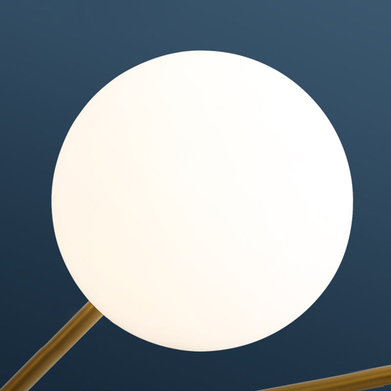 Globe Chandelier Light Fixtures Multi-Head Gold Hanging Pendant Lamps for Living Room