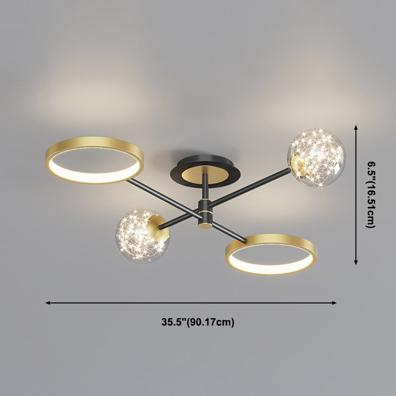 Modernist Flush Mount Fixture Gypsophila LED Flush Ceiling Light Fixtures