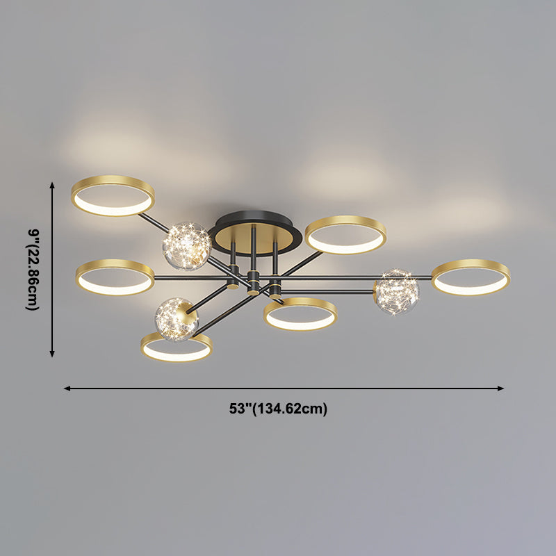 Modernist Flush Mount Fixture Gypsophila LED Flush Ceiling Light Fixtures