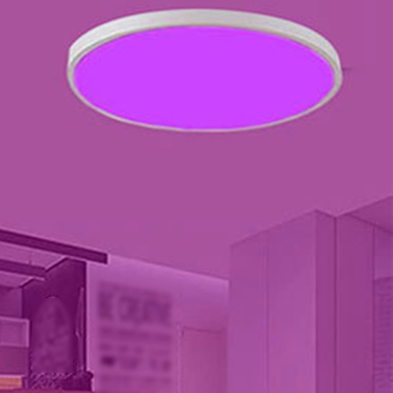 Lampada da soffitto intelligente moderna semplicità forma rotonda acrilica per camera da letto
