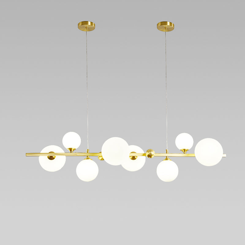 Copper Glass Hanging Pendant Lights Modern Hanging Lamps for Dining Room