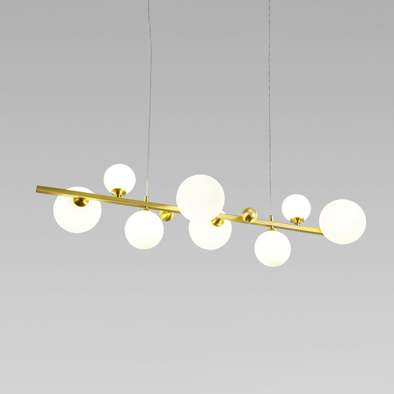 Copper Glass Hanging Pendant Lights Modern Hanging Lamps for Dining Room