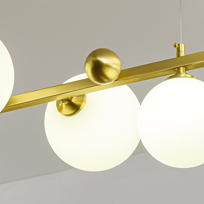 Copper Glass Hanging Pendant Lights Modern Hanging Lamps for Dining Room