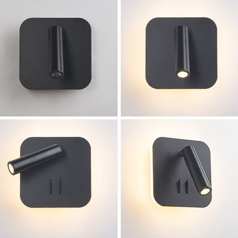Estilo contemporáneo Luces de lectura de lámpara de luz montado en pared de estilo geométrico