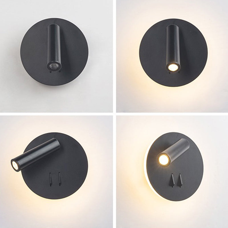 Estilo contemporáneo Luces de lectura de lámpara de luz montado en pared de estilo geométrico