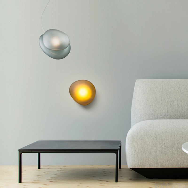 Modern Style Geometric Wall Sconce Lights Glass 1 Light Wall Mount Lighting