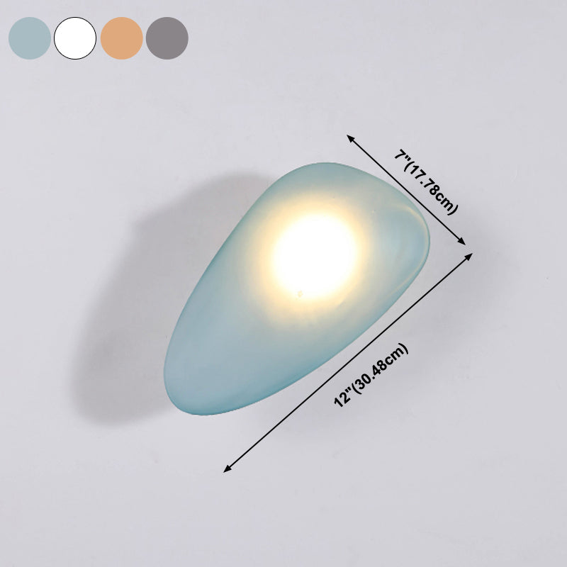 Modern Style Geometric Wall Sconce Lights Glass 1 Light Wall Mount Lighting