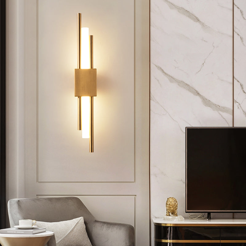 Luces de apliques de pared de tubo de estilo moderno 1 iluminación de montaje de pared ligero