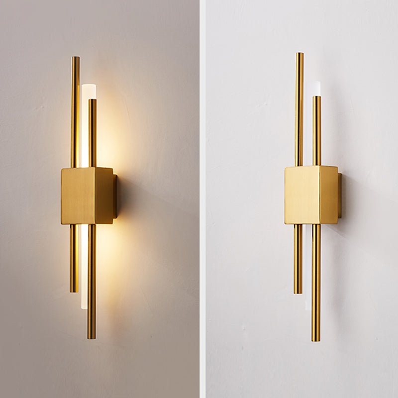 Luces de apliques de pared de tubo de estilo moderno 1 iluminación de montaje de pared ligero