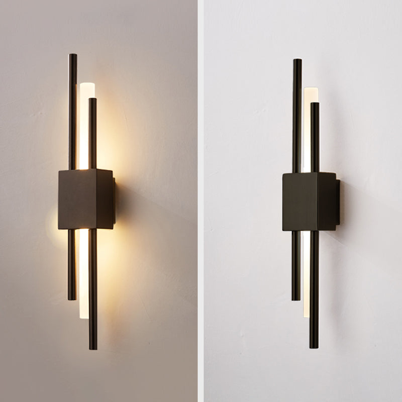 Luces de apliques de pared de tubo de estilo moderno 1 iluminación de montaje de pared ligero