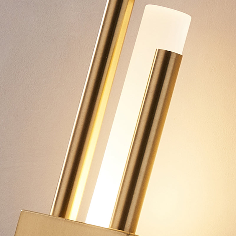 Luces de apliques de pared de tubo de estilo moderno 1 iluminación de montaje de pared ligero