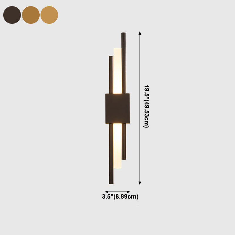 Luces de apliques de pared de tubo de estilo moderno 1 iluminación de montaje de pared ligero