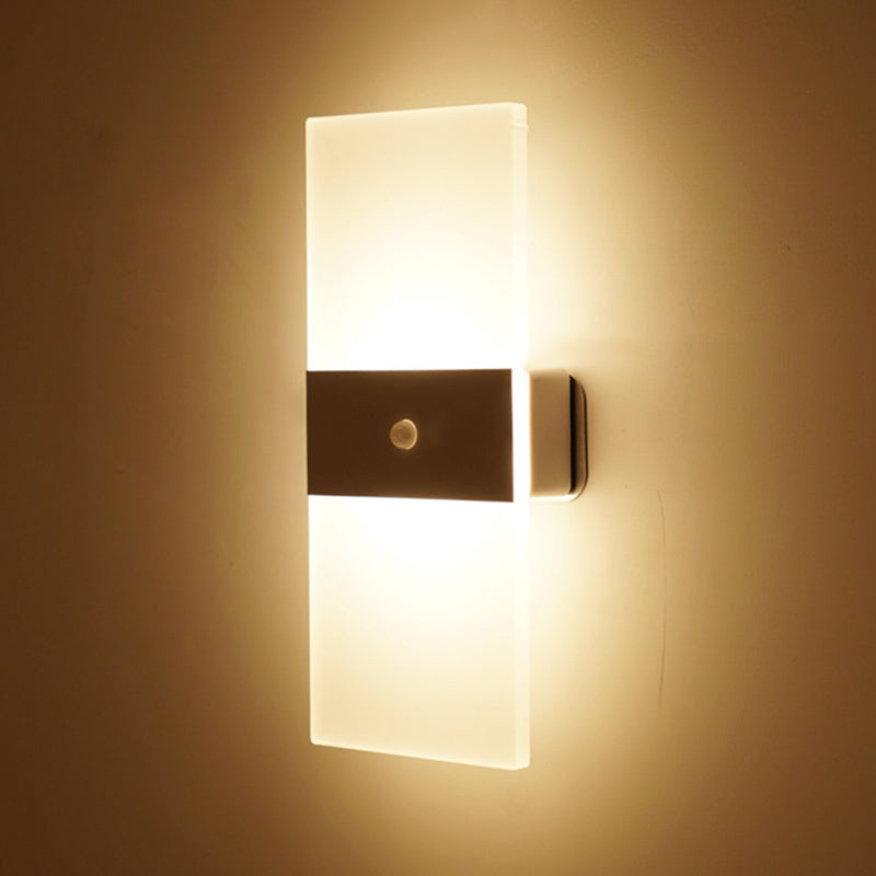 Luces de apliques de pared geométricos de estilo moderno 1 Lighting de montura de pared ligera en negro