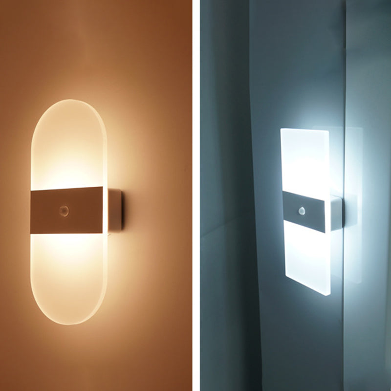 Luces de apliques de pared geométricos de estilo moderno 1 Lighting de montura de pared ligera en negro