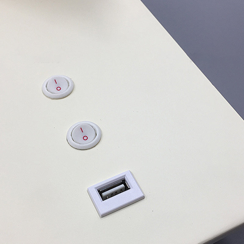 Style contemporain Rectangulaire mural métal métal 2 lumières de lecture de la lumière murale