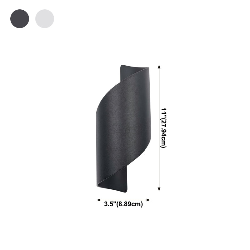 Estilo contemporáneo envuelto en la pared metal de pared envuelto 2 luces lavadora de pared.