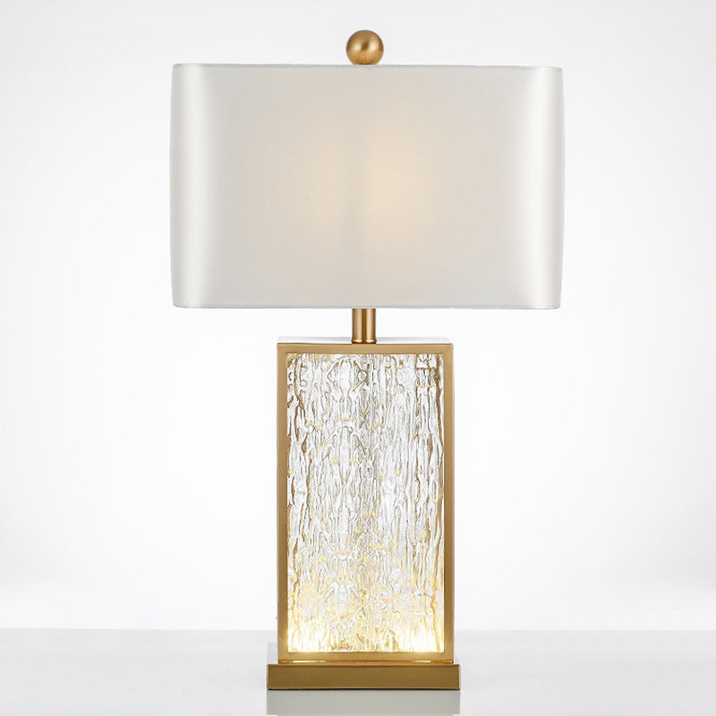 Lampada da tavolo postmoderna a 1 luci con luci da tavolo a quadrato per soggiorno