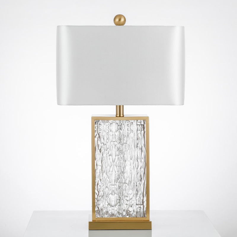 Lampada da tavolo postmoderna a 1 luci con luci da tavolo a quadrato per soggiorno
