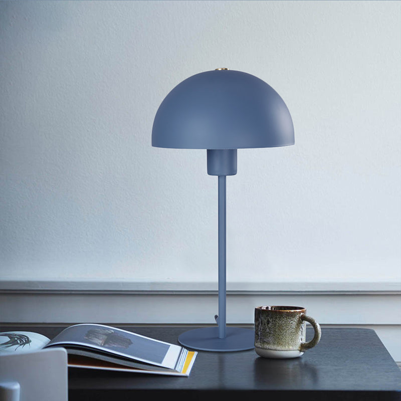 Dôme 1 lampe de table légère lampes de table de nuit en métal contemporain pour chambre à coucher