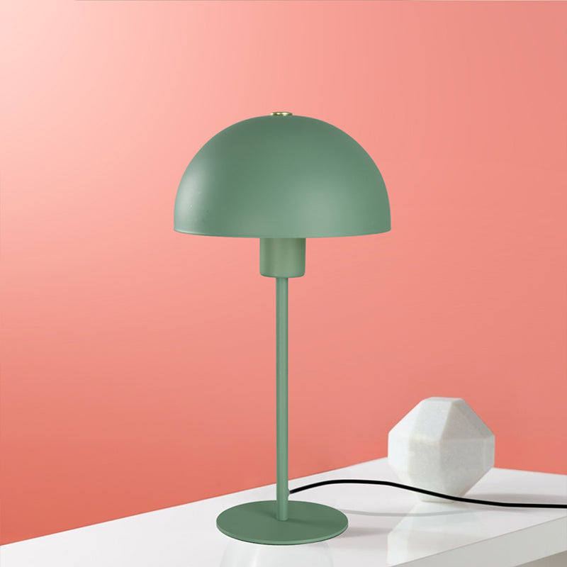 Dôme 1 lampe de table légère lampes de table de nuit en métal contemporain pour chambre à coucher