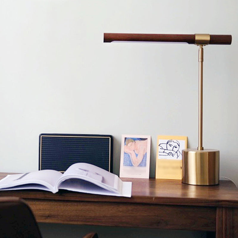 Lámpara de mesa lineal de estilo moderno lámpara de mesita de noche de 1 luces