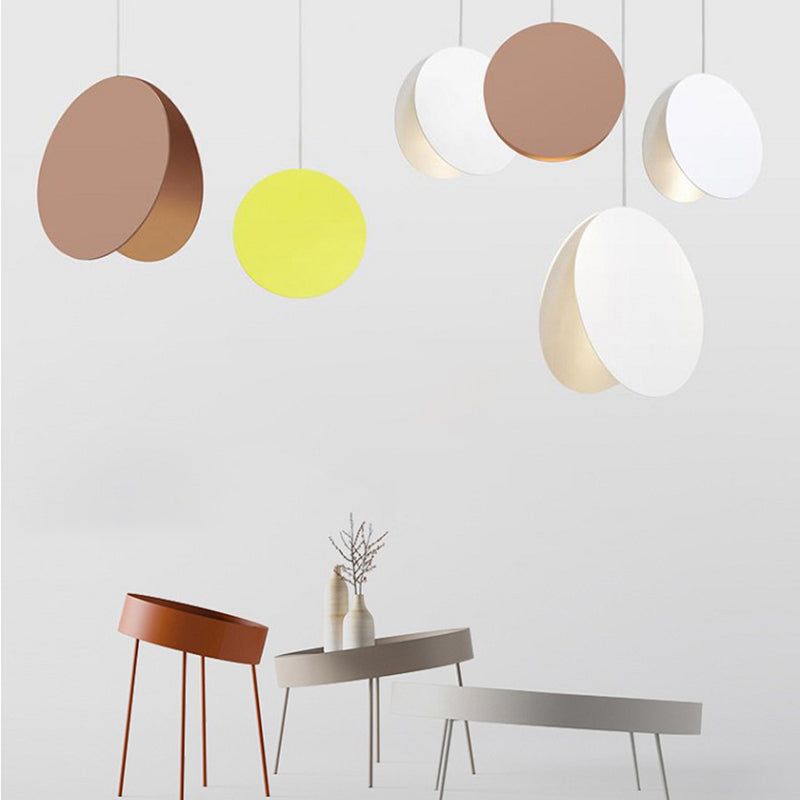 Moderne artistieke macaron hanglamp lakte ijzeren cirkelvormige hangende lamp voor binnenruimtes