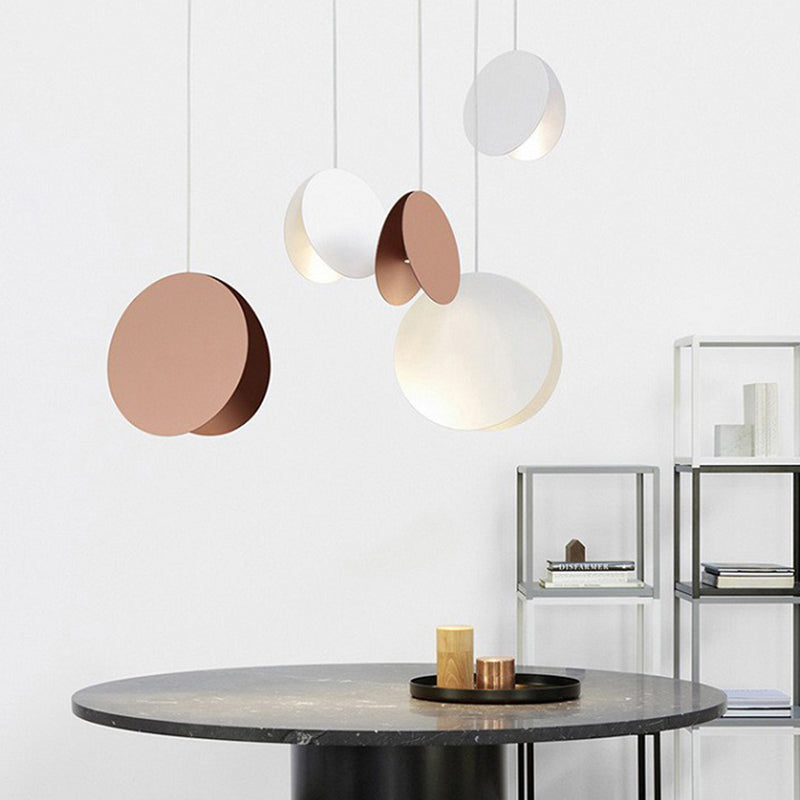 Moderne artistieke macaron hanglamp lakte ijzeren cirkelvormige hangende lamp voor binnenruimtes