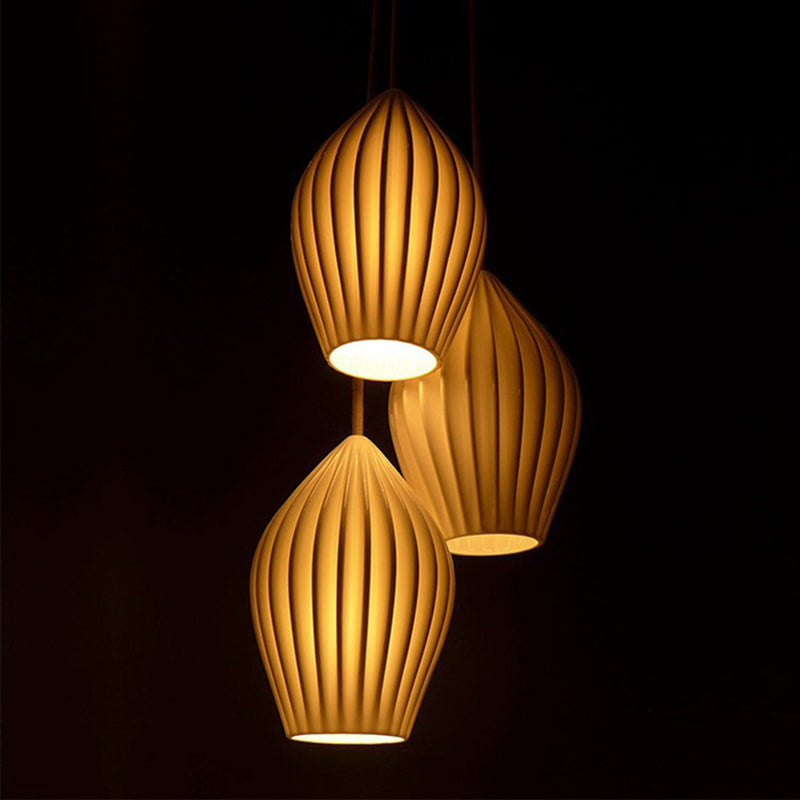 Style moderne Unique nuance suspendue en verre léger 1 pendentif léger pour escalier