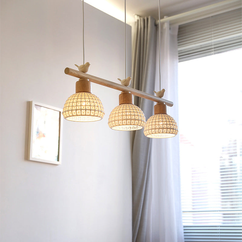 Ombre de bol de style moderne suspendu 3 pendentif léger pour salle à manger