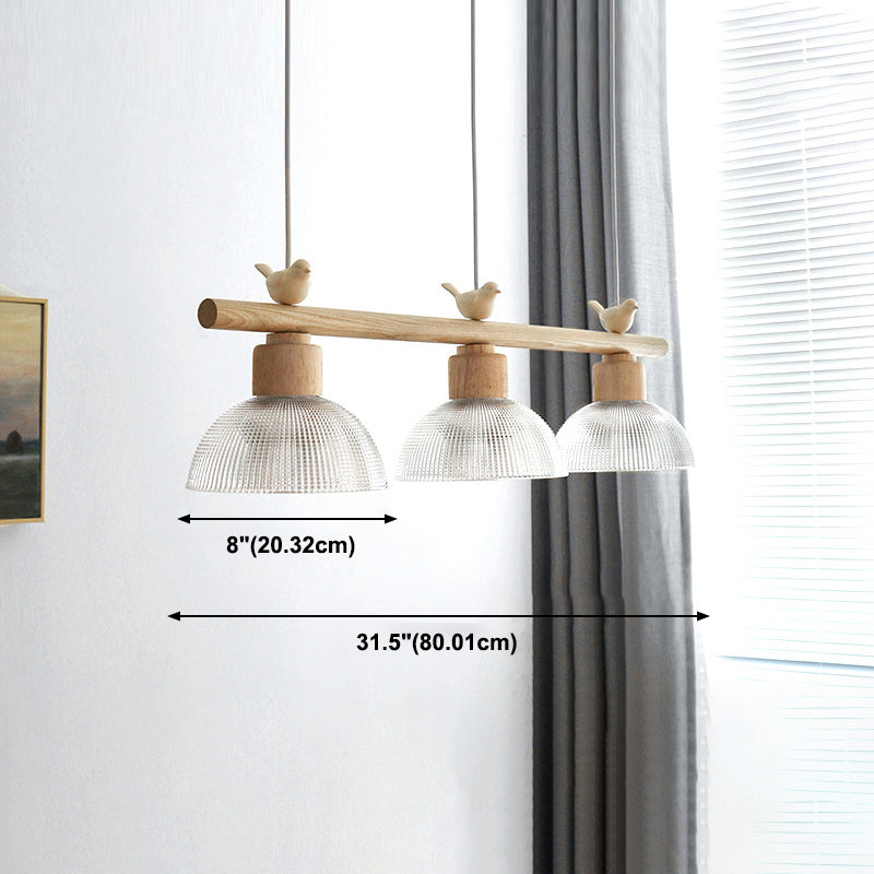 Ombre de bol de style moderne suspendu 3 pendentif léger pour salle à manger