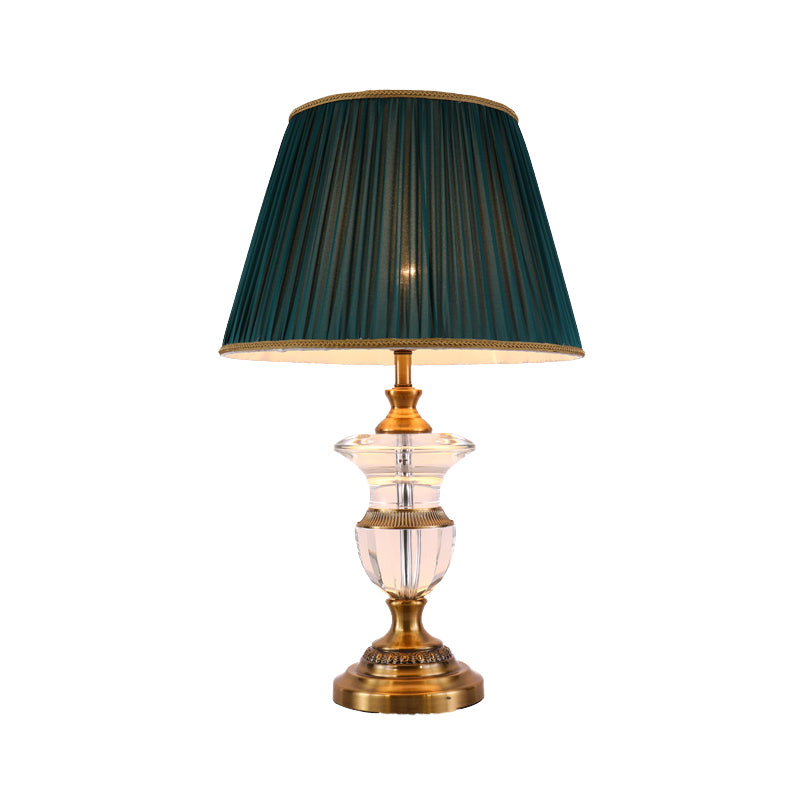 1 hoofd potvorm nachtkastje lamp modernistische handgesneden kristallen leeslicht in zwart