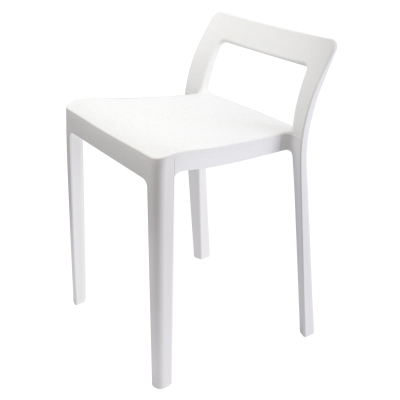 Chaises latérales arrière ouvertes de cuisine de salle à manger de ensemble de chaise en plastique de style moderne