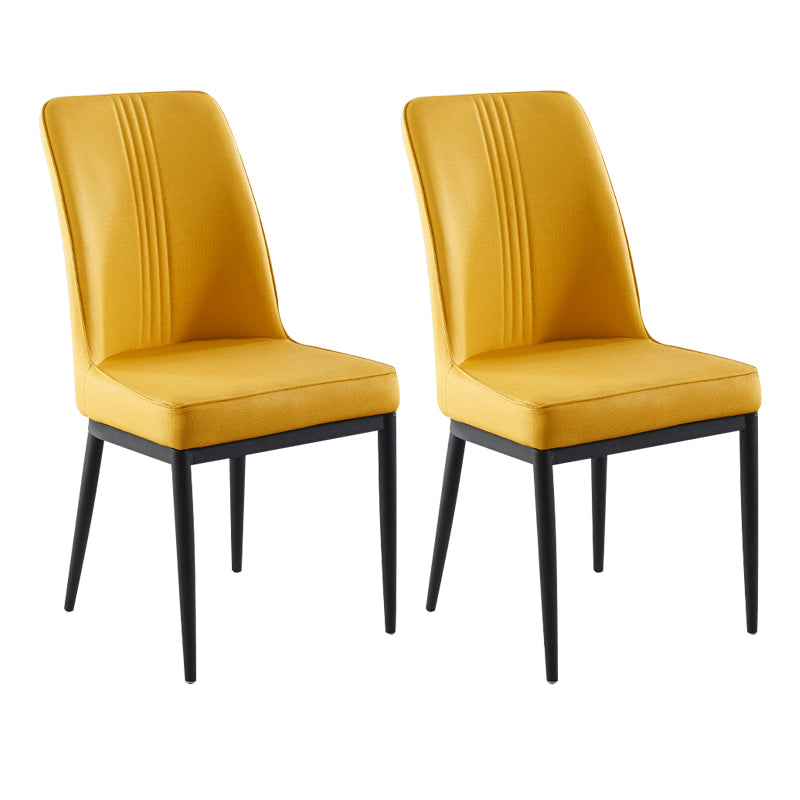 Sillas de comedor de metal de estilo moderno, silla lateral con brazo para cocina